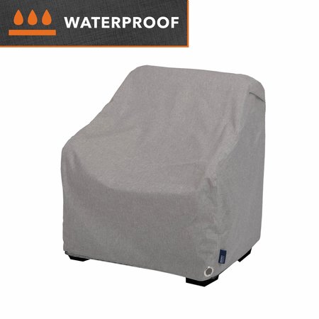 MODERN LEISURE Garrison Patio Lounge/Club Chair Cover, Waterproof, 35 in. L x 38 in. W x 31 in. H, Granite 3009